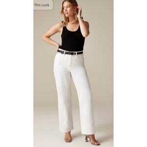 J. Crew‎ Slim Wide Leg Jean Stretch Denim White Wash Size 31 NWT
